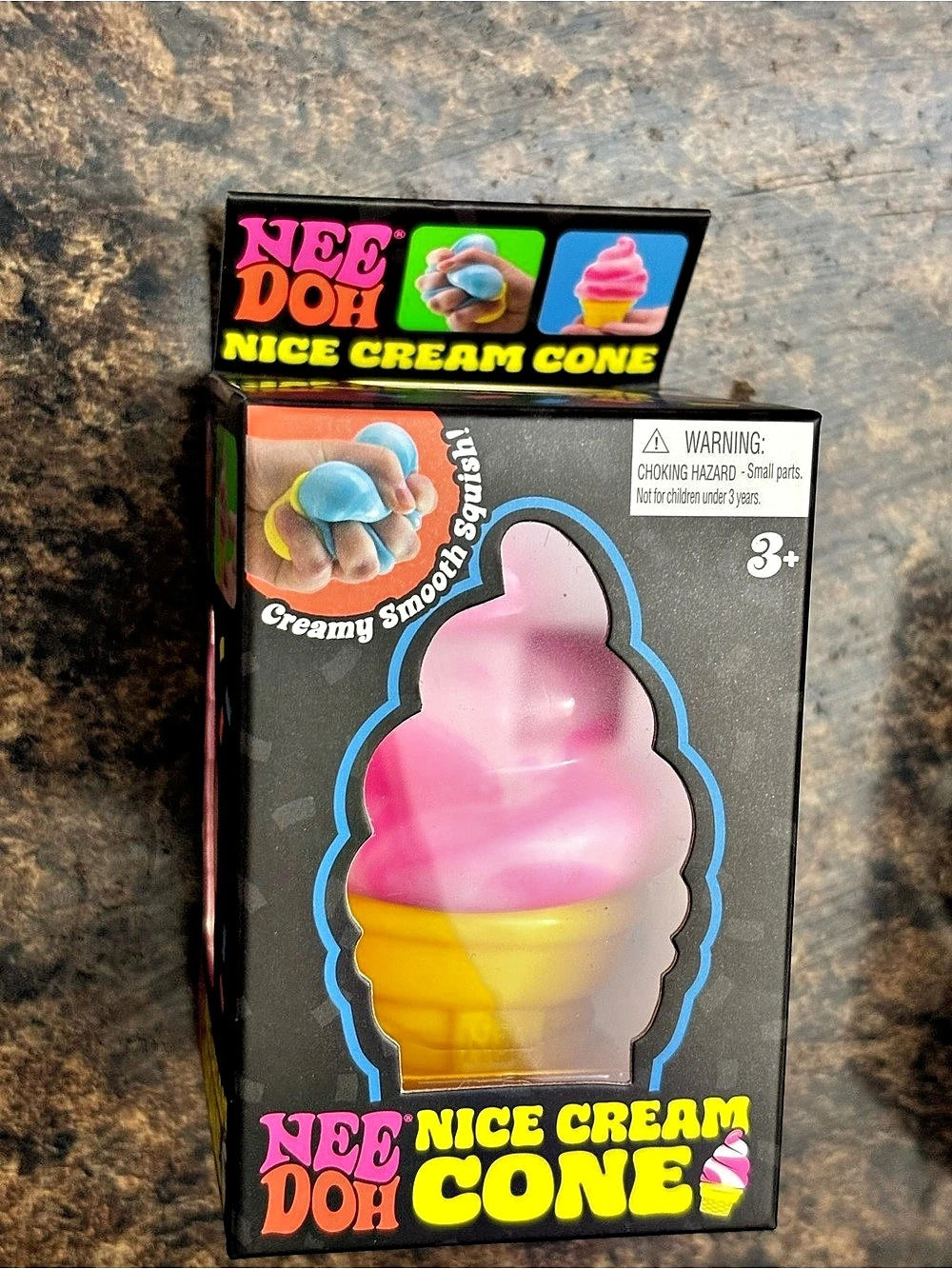 Nee Doh Nice Cream Cone Squishy Ice Cream Cone NWT